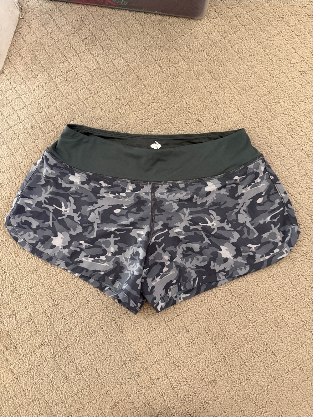 Rabbit Women’s Gray Camo Running Shorts